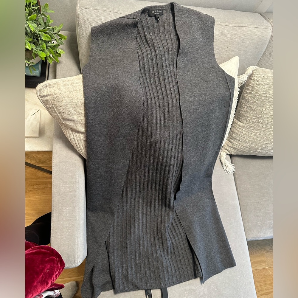 Rag & Bone Gray Duster/Long Sweater